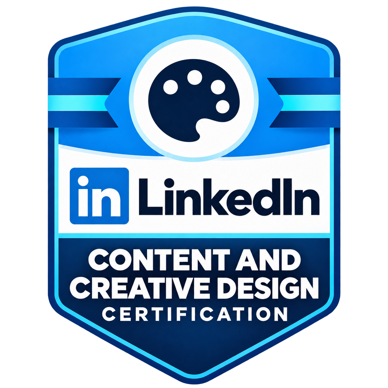 LinkedIn Content and Creative Design Certification badge