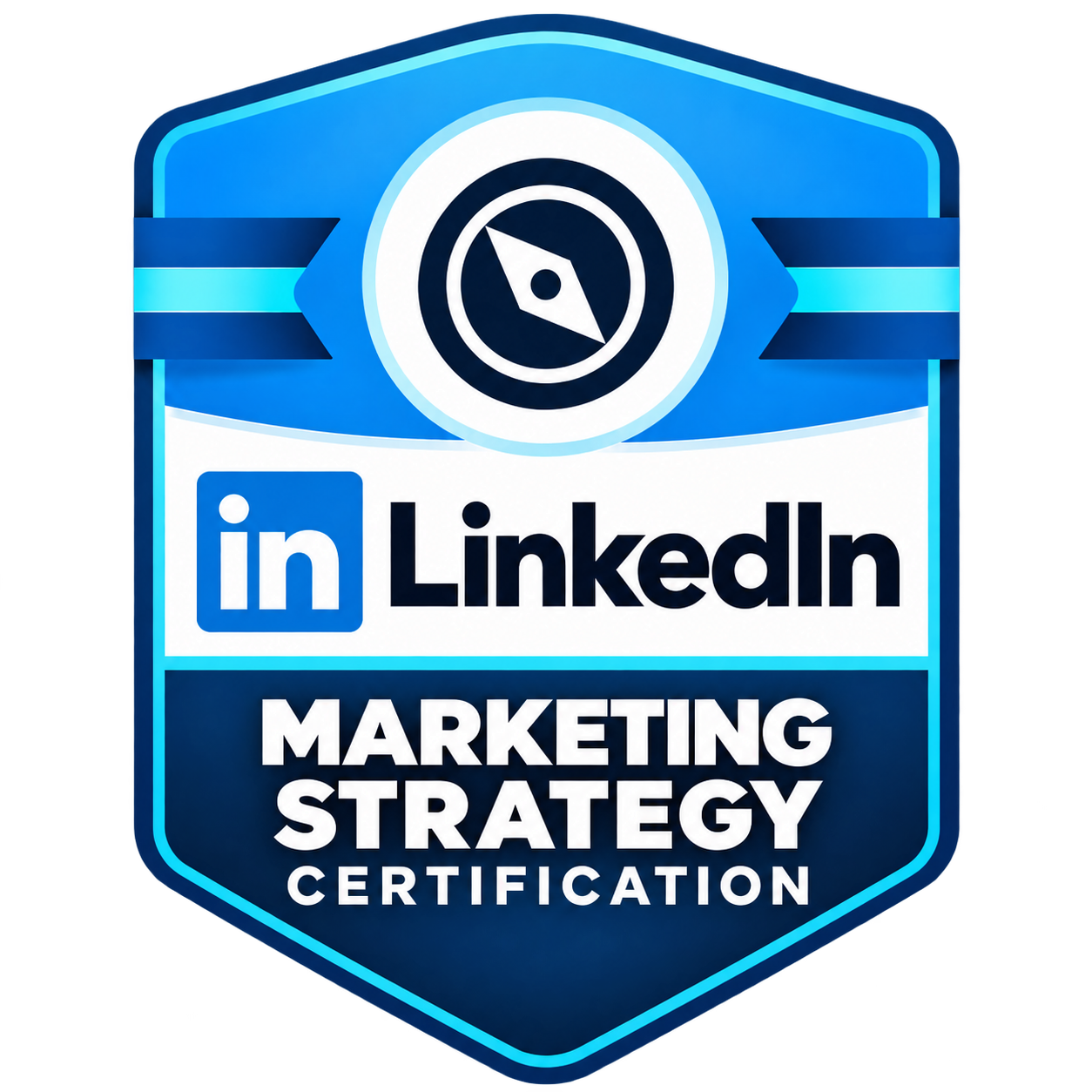 LinkedIn Marketing Strategy Certification badge